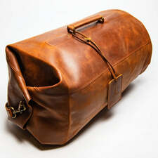 Military Leather Duffle Bag - HIDES