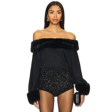 Leslie Amon Sade Top in Black | REVOLVE