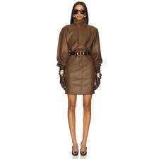 Ronny Kobo Regan Dress in Chocolate Brown | REVOLVE