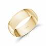 7mm 18K Gold High Polished Dome Wedding Band