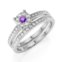 Gold / Platinum Round cut A...