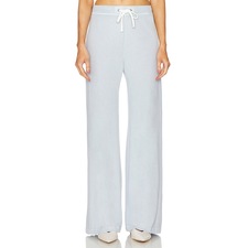 James Perse Vintage French Terry Wide Leg Sweatpant in Grey Glacier | REVOLVE