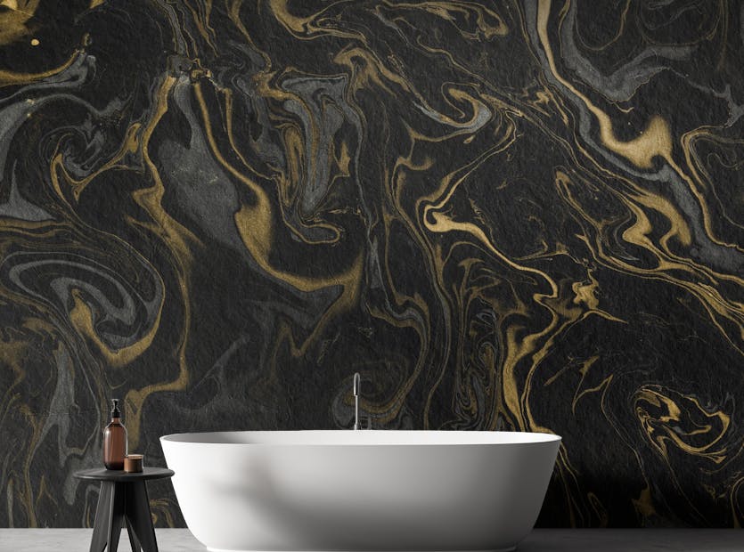 Black Gold Marble Wallpaper
