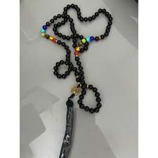 7 Chakra Necklace,  Meditation Necklace, Tassel Yoga, Multi Colours Necklace, Buddhist Necklace