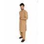 Brown Brocade Kurta Churida...