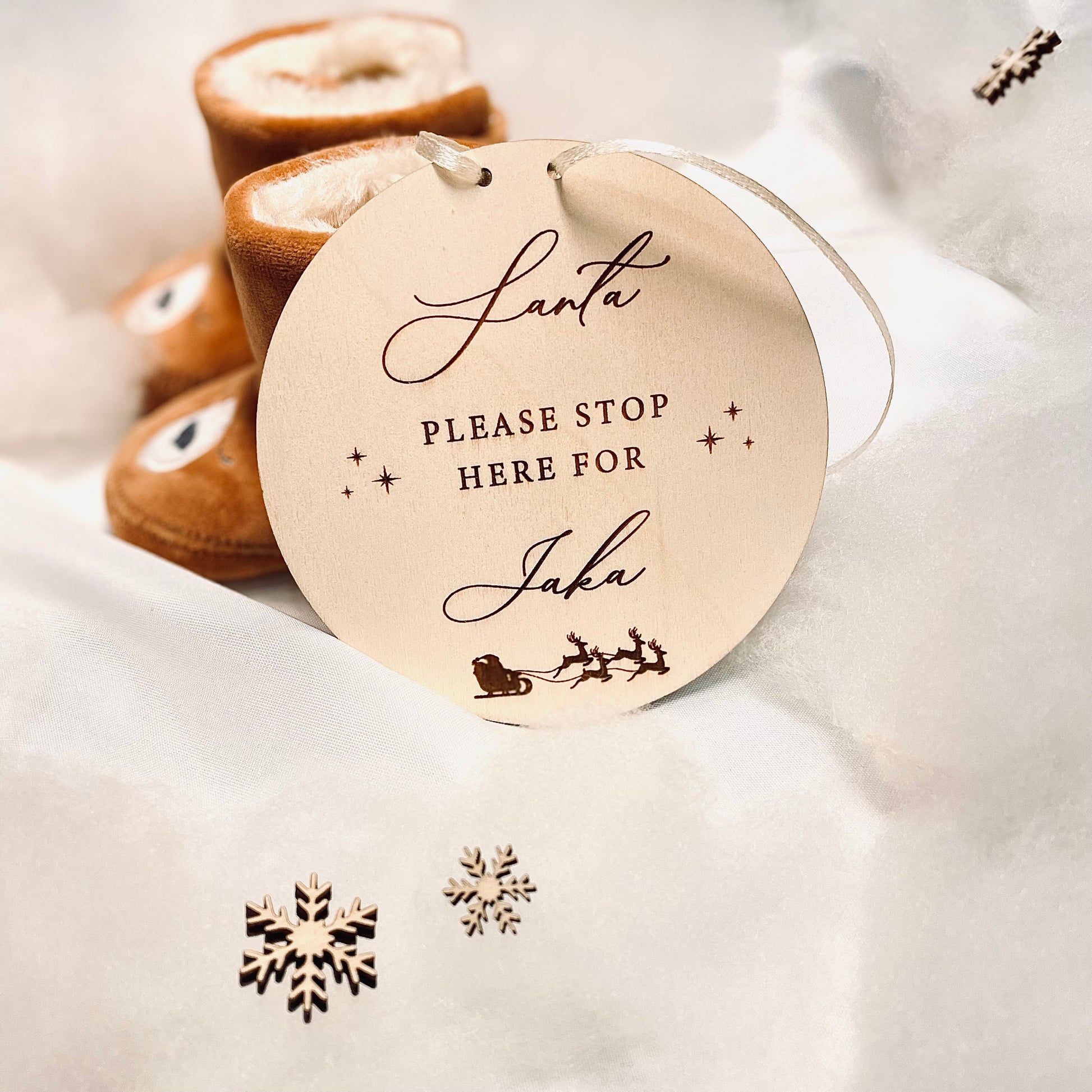 Lesena tablica - Santa plea...