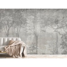Grey Forest Trees Wallpaper 