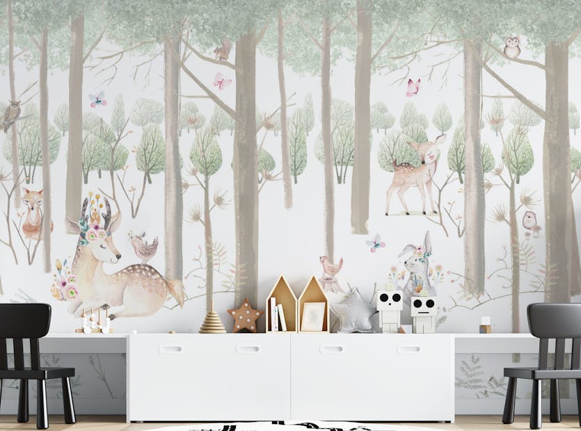Watercolour Forest Animals ...