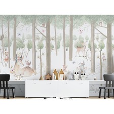Watercolour Forest Animals Kids Wallpaper Murals