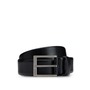BOSS Elloy Leather Belt, Main, color, Black