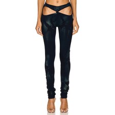 Masha Popova Bows Leggings in Rodeo Midnight Jade | REVOLVE