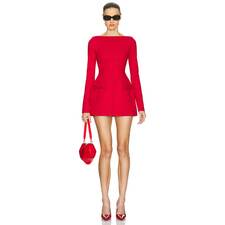 Helsa The Parasol Dress in Lipstick Red | REVOLVE