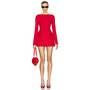 Helsa The Parasol Dress in Lipstick Red | REVOLVE