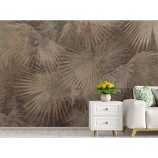 Exotic Tropical Palm Leaves Wallpaper Mural