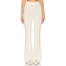 Camila Coelho Nika Rib Pant in Ivory | REVOLVE