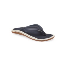 OluKai Kukulu Flip Flop, Main, color, Trench Blue / Trench Blue