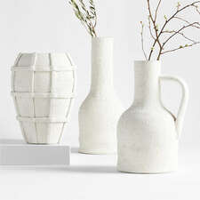 View Villa White Ceramic Vases - image 1 of 12