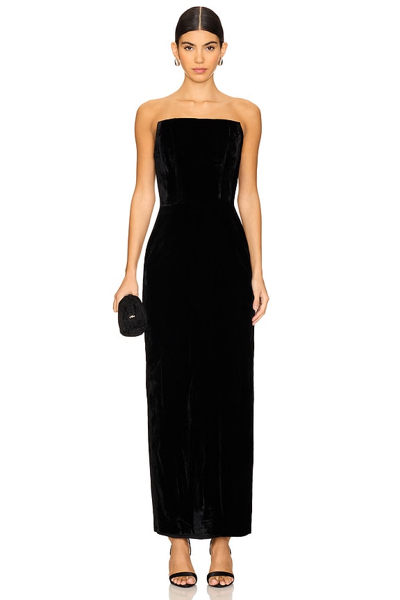 LPA Emery Velvet Maxi Dress...