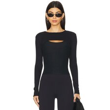 Beyond Yoga Formation Shrug in Black | REVOLVE