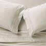 View Favorite Organic Cotton Sateen Ivory California King Bed Sheet Set - image 1 of 5