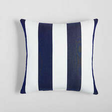 View Sunbrella ® Cabana Navy Stripe 20"x20" Outdoor Pillow - image 1 of 8