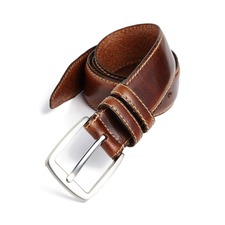 Allen Edmonds 'Yukon' Leather Belt, Main, color, Brown