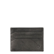 Johnston &amp; Murphy Rhodes Weekend Leather Card Case, Main, color, Black