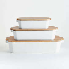 View Baking Dishes with Bamboo Lids - image 1 of 5