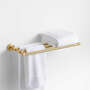 View Modern Fluted Brushed Brass Wall-Mounted Bathroom Towel Rack - image 1 of 3