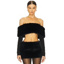 LOBA Sasha Crop Top in Black | REVOLVE