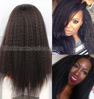 Kinky Straight Human Hair F...