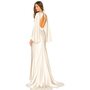 Shona Joy La Lune Circle Sleeve Backless Maxi Dress in Cream | REVOLVE