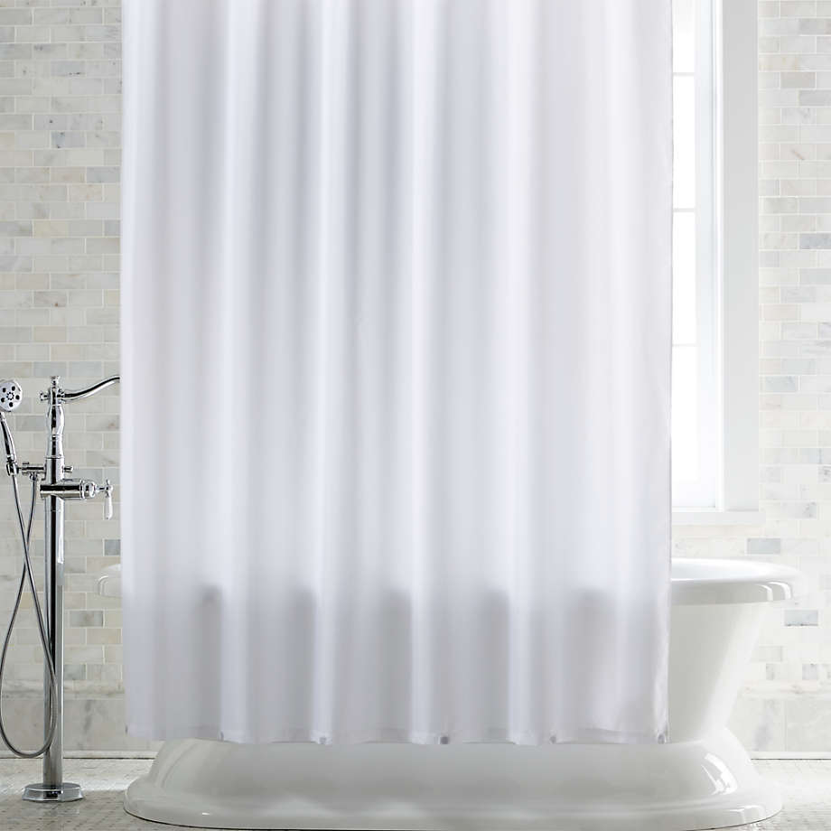 View White Shower Curtain L...