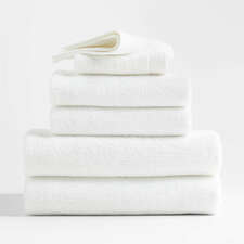 View Antimicrobial Organic Cotton Bright White Bath Towels, Set of 6 - image 1 of 1
