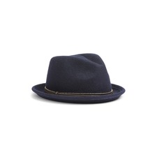Wool Felt Pork Pie Hat, Main, color, Navy Night