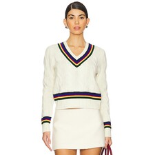 Polo Ralph Lauren Wool Crewneck Pullover in Cricket Cream | REVOLVE