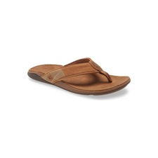 OluKai Tuahine Waterproof Flip Flop, Main, color, Toffee/ Toffee