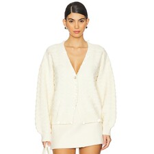 Susan Fang Beaded Cardigan in Cream | REVOLVE