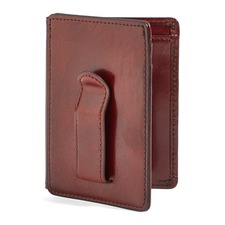 Bosca Old Leather Front Pocket ID Wallet, Main, color, Dark Brown