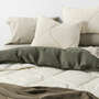 View Aire Cotton Crinkle Matelasse Calm Beige King Comforter - image 1 of 9