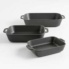 View Staub ® Black Rectangular Baking Dishes, Set of 3 - image 1 of 6