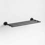 View Modern Fluted Matte Black Wall-Mounted Bathroom Towel Rack - image 2 of 3