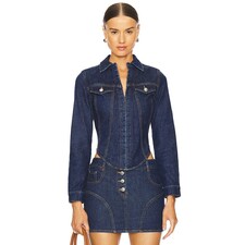 Amanda Uprichard Bristol Top in Heritage Wash | REVOLVE