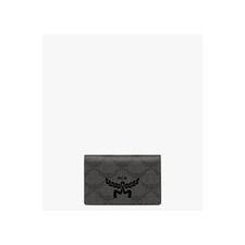 MCM Himmel Card Wallet in Lauretos, Main, color, Dark Grey