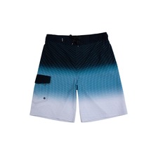 Rokka&amp;Rolla Quick-Dry Swim Trunks with Elastic Waist, Main, color, Midnight Gradient
