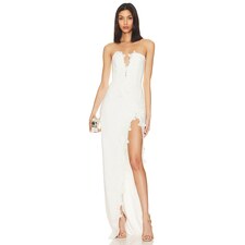 SAU LEE Florence Dress in White | REVOLVE