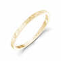 1.5mm 18K Gold High Polished Thin Flat Hammered Wedding Band