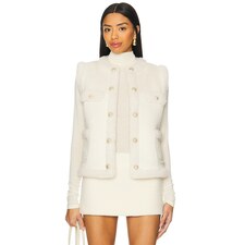 Generation Love Chad Faux Suede Shearling Vest in Snow &amp; White | REVOLVE
