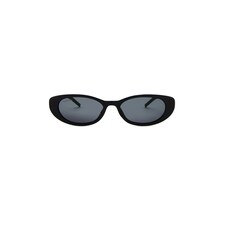 Gucci G String Strass Sunglasses in Black &amp; Grey | REVOLVE