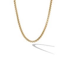 David Yurman Men's Box Chain Necklace in 18K Gold, 2.7mm, Main, color, Yellow Gold